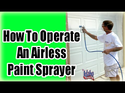 Using An Airless Paint Sprayer. Paint Sprayer Instructions. How to use a Titan Sprayer.