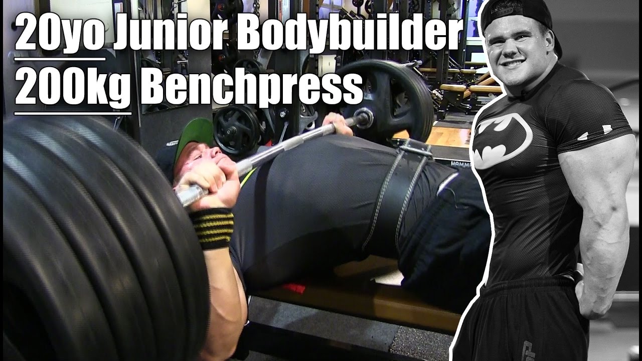 200kg Bench Press By 20yo German Junior Bodybuilder Wolf