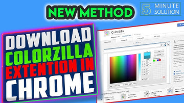 How to use ColorZilla extension in Chrome (Tech Source Item)