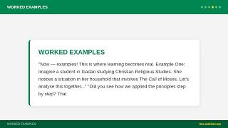 JSS 1 Christian Religious Studies - The Call of Moses | Nigerian Curriculum