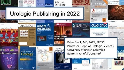 Publishing in Urology in 2022
