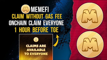 MEMEFI Claim Without Gas Fee | Onchain Withdrawal to Open 1 Hour Before #memefi #listing