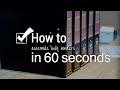 How to in 60 seconds assemble bulk binders