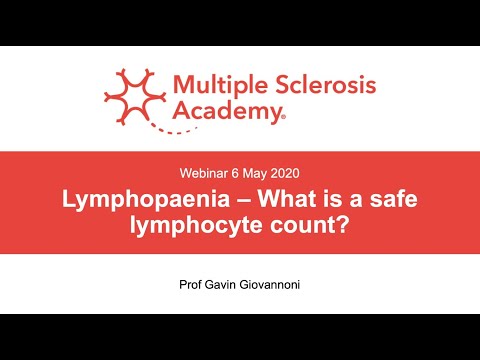 Lymphopaenia – What is a safe lymphocyte count? | Prof Gavin Giovannoni, MS Academy #MSCovid19