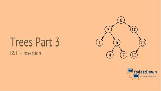 Trees Part 3 | BST | Insertion | codeItDown