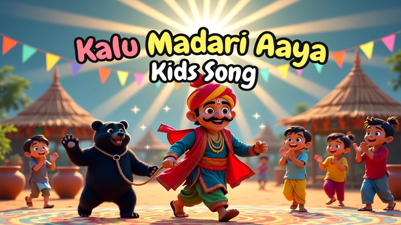Kid-Co Studio | 🐻🎪 Kalu Madari Aaya | Funny Kids Cartoon | Cute 3D Animation for Children 🎉✨