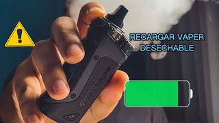 Como recargar un vaper  desechable #vaper #recargar