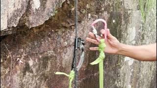 how to use jumar ascender #knot #climbing #climbinglove #rope