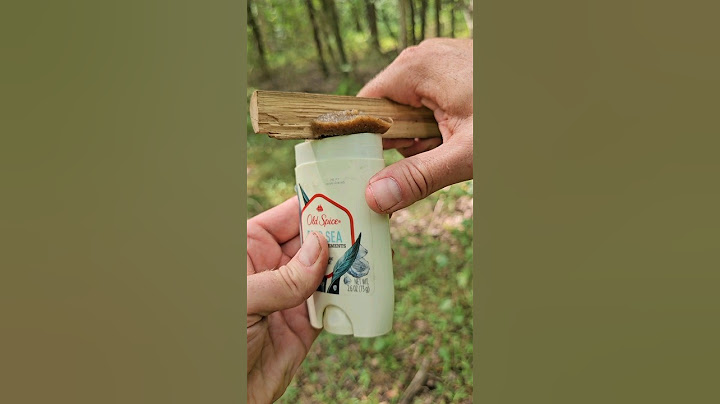 Great addition to your survival pack and good use for empty deodorant tubes 🔥