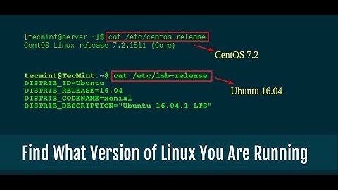 How To Find Linux Kernel And Distro Release Version On Any Linux System