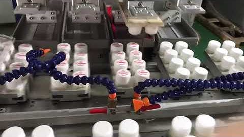 High speed fully auto 4 color pad printing machine for bottle caps