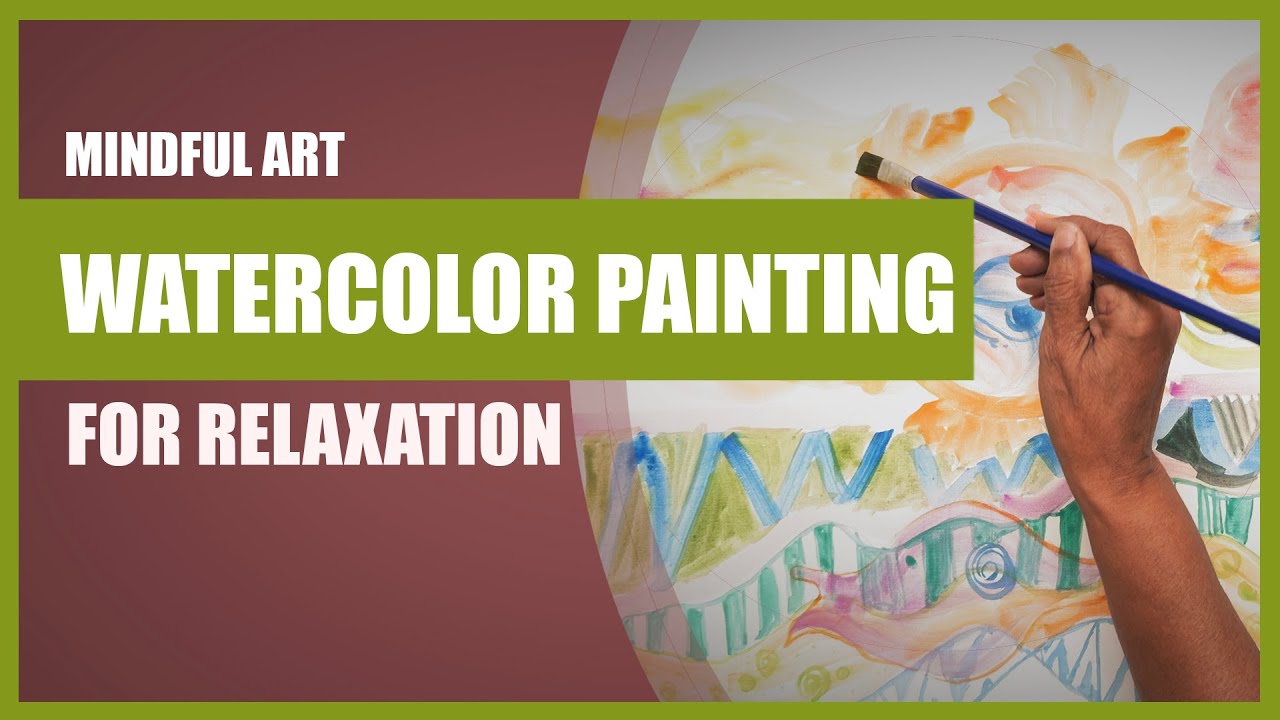 Relaxing Music & Watercolor Art: 17-Minute Serene Painting on Fabric Canvas