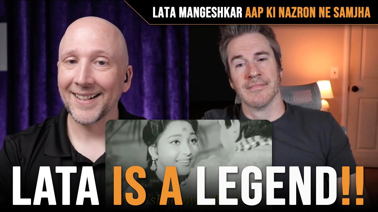 FIRST TIME seeing a Bollywood film clip and hearing Lata Mangeshkar sing (Aap Ki Nazron Ne Samjha)!