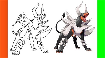 How To Draw Houndoom Pokemon Easy Step By Step | D4Drwing