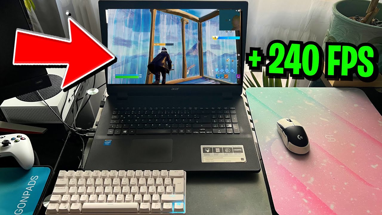 Turning Mums Laptop into a Gaming Laptop … (Actually 240 FPS?)
