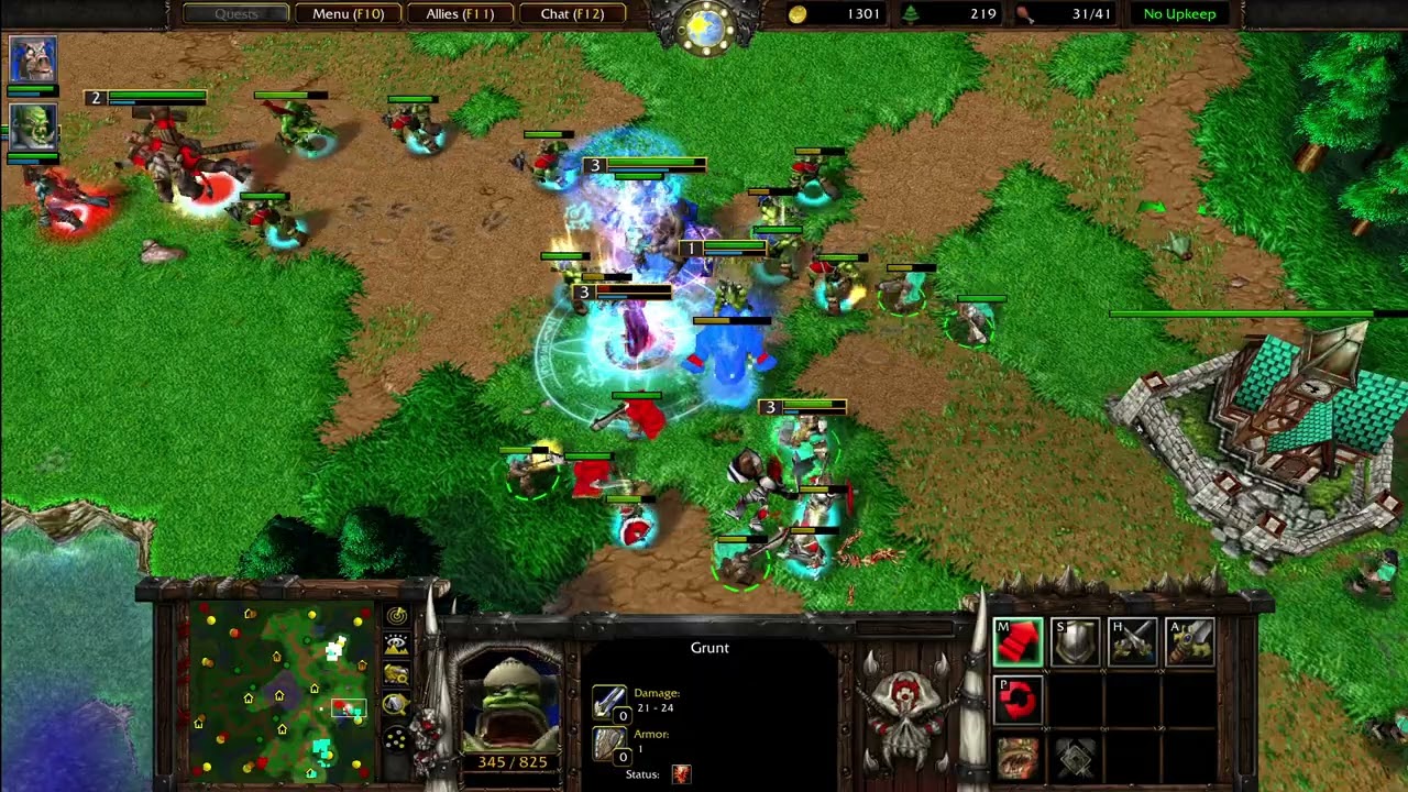 Warcraft 3 - KWO - Two morons can't stop trash talking for 90 minutes