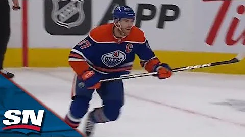 Oilers' Zach Hyman Waits Out Multiple Canucks Defe...