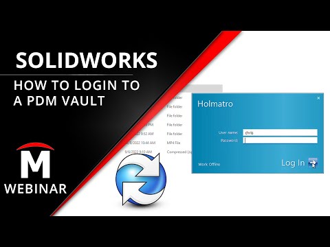How to Login to the PDM Vault - SOLIDWORKS PDM End User Training 2/11