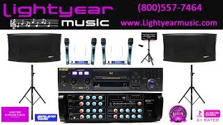 200W Digital Key Control DVD/CD+G/CD/System Karaoke System, Youtube Karaoke Machine, Home Karaoke, Bluetooth, Lightyearmusic 800-557-7464 ✅