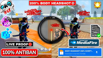 Free Fire Auto Headshot Config File🎯🌠OB51 Aimlock Hack + No Recoil Regedit xit‼️Antiban VIP Script 👽