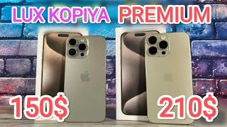 IPHONE 15 PREMIUM AND LUX KOPIYA FARQI PUBG TEST UNBOXING #iphone15 #iphone #unboxing #apple #samsun