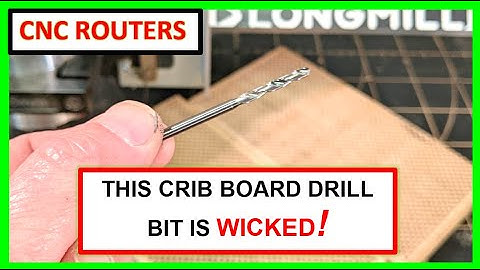 CNC Router Cribbage Board Drill Bit  [FASTEST Drill Bit On The Planet!]