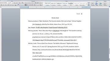 MLA - Parenthetical Citations or In-Text Citations