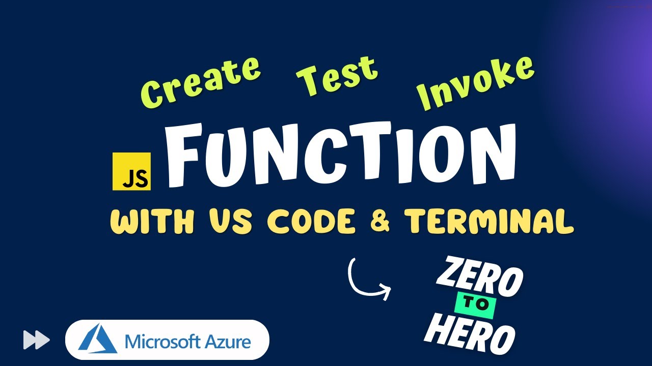 How to create, test, debug, log, publish a Azure function with Visual ...