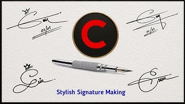 Stylish Signature Design with Letter 