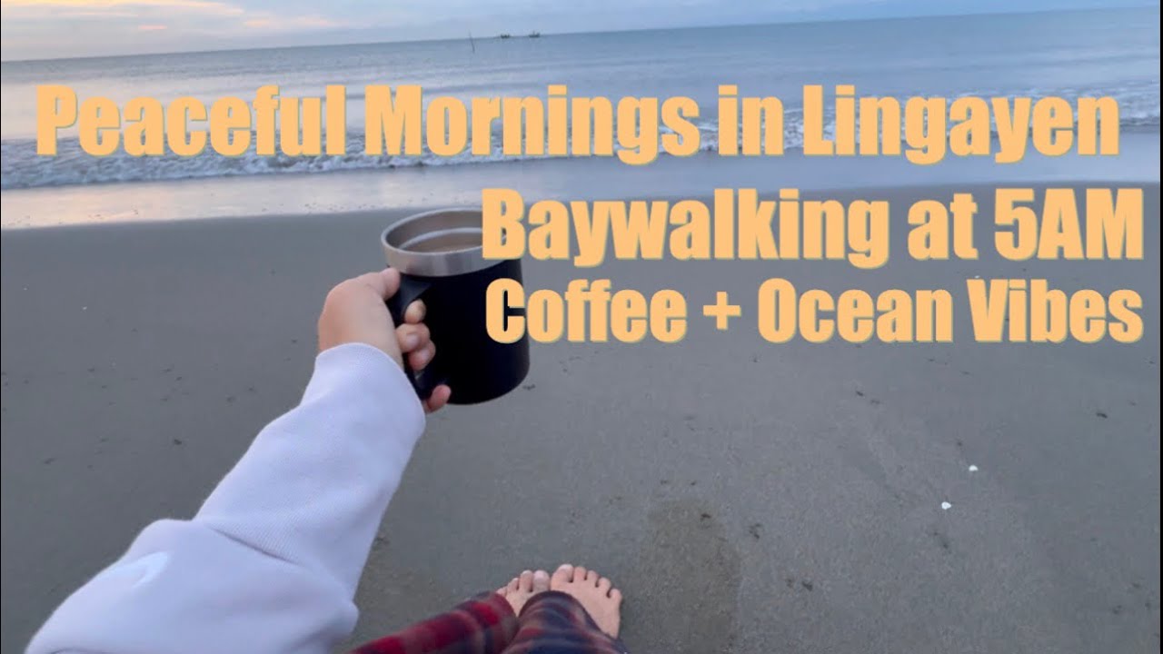 Beach Walk in Lingayen, Pangasinan | Coffee by the Ocean + Local Food