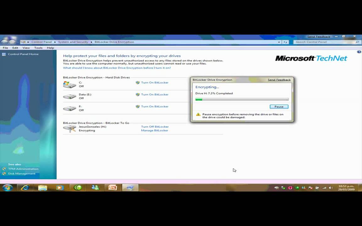 Pocket Webcast: Windows 7 Bitlocker To Go