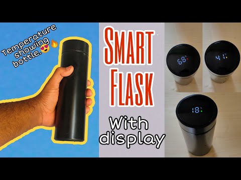 Flask With LED Temperature Display! Smart Water
