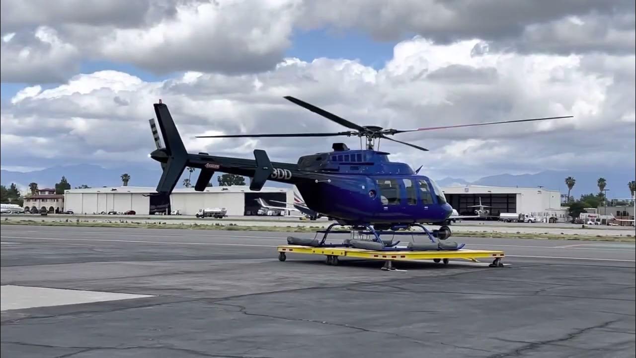 Helicopters Inc Bell 407 (N93DD) at Van Nuys 4/21/2022 YouTube