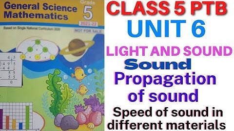 |Class 5 |Science PTB |Unit 6 Light and Sound |Sound||Speed of sound in materials| @LZOfficial