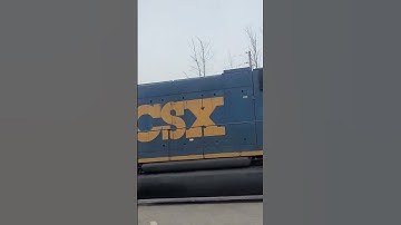 CSX SD50-3 Leads a Rail Train