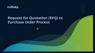 01 Procurement Management | Request for Quotation to Purchase Order