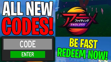 ✅ *NEW* ALL CODES IN ANIME FIGHTING SIMULATOR ENDLESS ROBLOX (REDEEM THESE CODES NOW!)