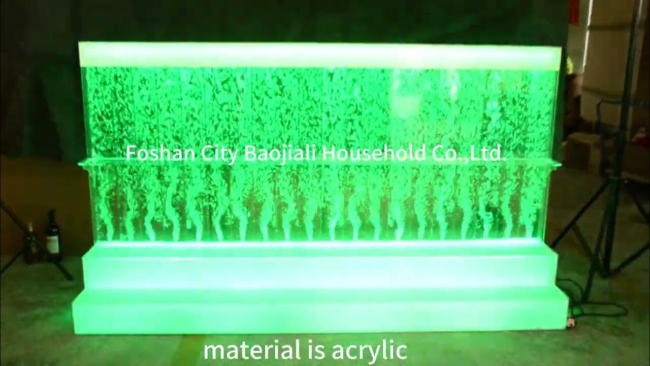 restaurant bar furniture led glowing water bubble wall wine bar display