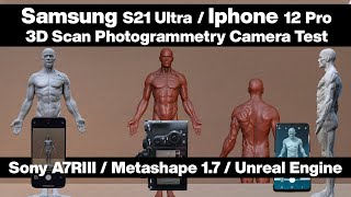 Samsung S21 Ultra vs Iphone 12 Pro Camera 3D Photogrammetry Test Review / Metashape 1.7 screenshot 3