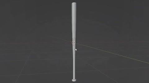 Modelling a baseball bat in under 3 mins tutorial in blender 3d