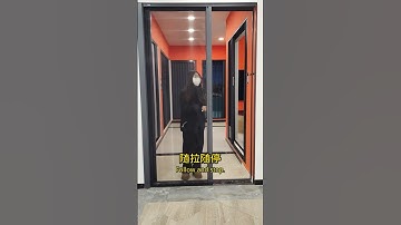 Invisible rewind screen door, rewind does not occupy space#qiangning