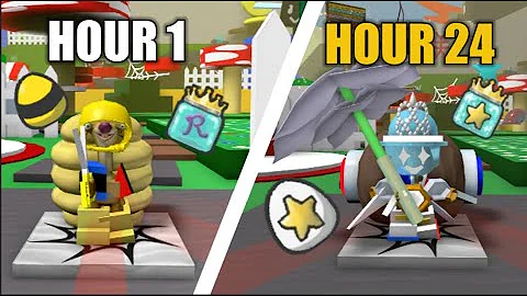 I SPENT 24 HOURS In Bee Swarm Simulator...