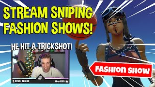 I STREAM SNIPED A FASHION SHOW with FAMOUS YOUTUBERS and WON
