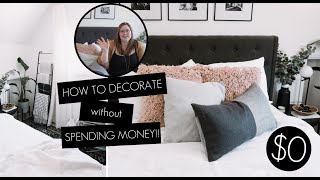 SHOP YOUR HOME | How To Decorate Your Room Without Buying Anything