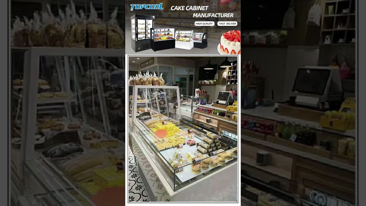 Commercial refrigerated cake cabinet manufacturer and supplier