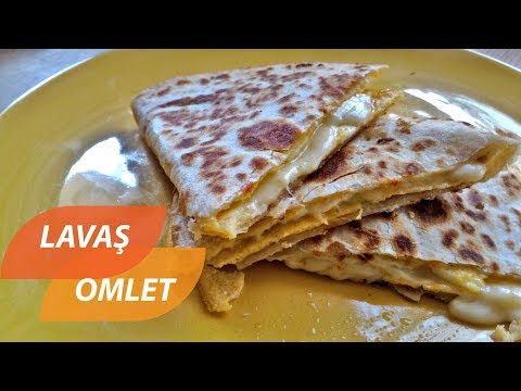 PRATİK KAHVALTILIK LAVAŞ OMLET|LAVAŞLI OMLET GÖZLEME TARİFİ