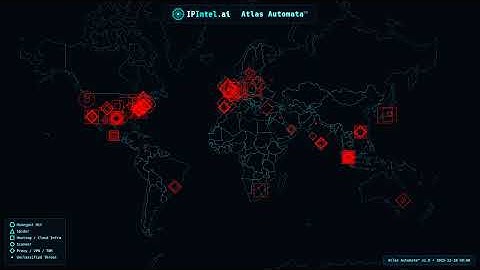Global Cyber Threat Activity - 24h Timelapse (Dec 18)