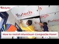 How to install aluminum composite panels  polylite ph