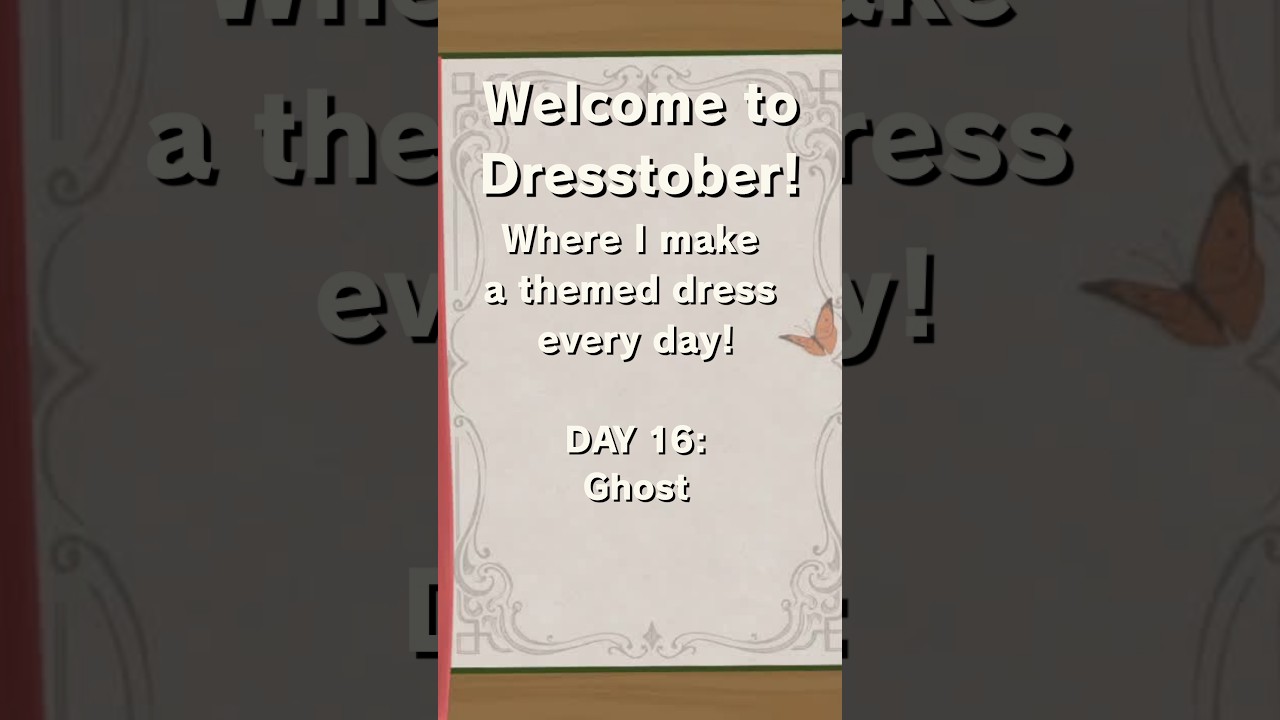 Making a Dress Every Day 🎃 | Day 16: Ghost #DressMaker #DressMakerGame #Dresstober #halloween