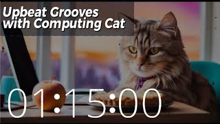 Apple Pie Day Vibes: 75 Minute Timer of Upbeat Lofi Beats & Sweet Inspiration with Computing Cat 🥧🎶